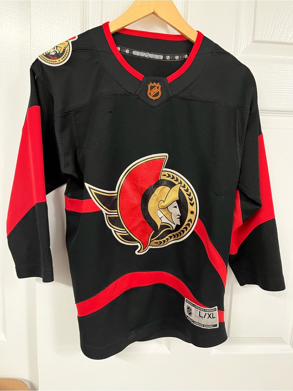 Ottawa Senators NHL Hockey Jersey Youth L/XL Reverse Retro